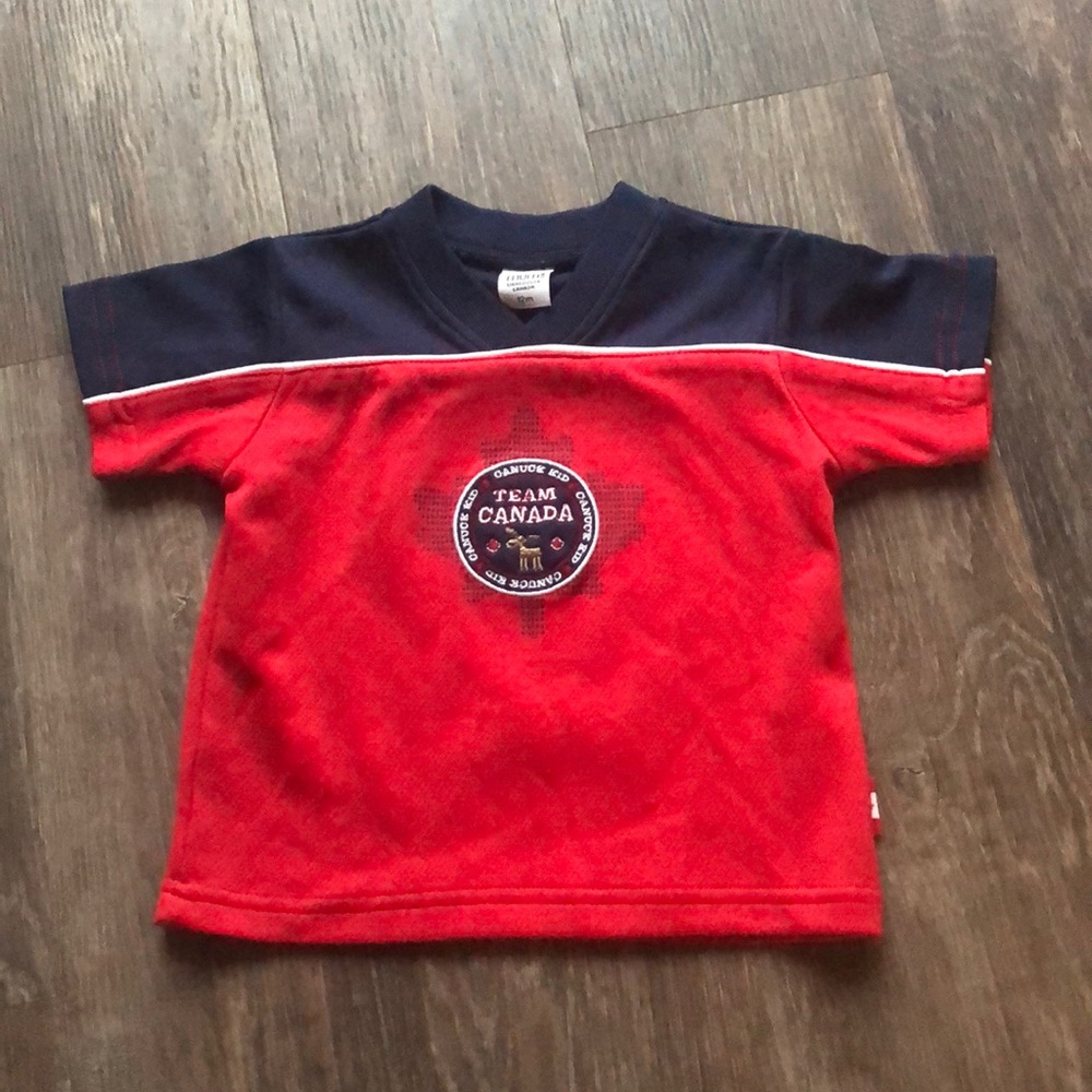 Please Mum Team Canada Jersey Shirt Sz 12 mth